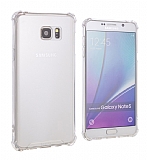 Dafoni Hummer Samsung Galaxy Note 5 Ultra Koruma Silikon Kenarl effaf Klf