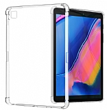 Dafoni Hummer Samsung Galaxy Tab A 10.1 (2019) T510 Ultra Koruma Silikon Kenarl effaf Klf