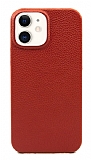 Dafoni iPhone 11 Kırmızı Deri Rubber Kılıf