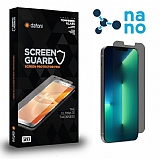 Dafoni iPhone 13 / 13 Pro Privacy Mat Nano Premium Ekran Koruyucu