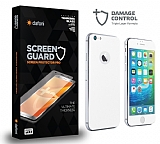 Dafoni iPhone 6 / 6S Full Darbe Emici Beyaz Ön+Arka Ekran Koruyucu Film