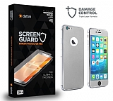 Dafoni iPhone 6 Plus / 6S Plus Full Darbe Emici Silver Ön+Arka Ekran Koruyucu Film