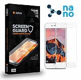 Dafoni iPhone 7 Plus / 8 Plus Full Nano Premium Beyaz Ekran Koruyucu