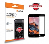 Dafoni iPhone SE 2020 Full Siyah Slim Triple Shield Ekran Koruyucu