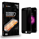 Dafoni iPhone SE 2022 Full Privacy Tempered Glass Premium Siyah Cam Ekran Koruyucu