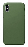 Dafoni Leather iPhone XS Max Yeşil Deri Kılıf