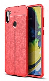 Dafoni Liquid Shield Premium Samsung Galaxy M11 Kırmızı Silikon Kılıf