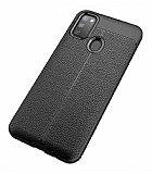 Dafoni Liquid Shield Premium Samsung Galaxy M21 Siyah Silikon Klf