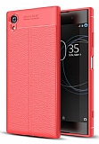 Dafoni Liquid Shield Premium Sony Xperia XA1 Plus Kırmızı Silikon Kılıf