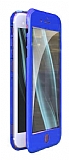 Dafoni Magnet Glass iPhone 7 / 8 360 Derece Koruma Cam Lacivert Kılıf