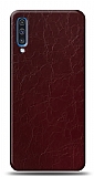 Dafoni Samsung Galaxy A30s Bordo Electro Deri Grnml Telefon Kaplama