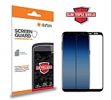 Dafoni Samsung Galaxy A6 Plus 2018 Full Slim Triple Shield Siyah Ekran Koruyucu
