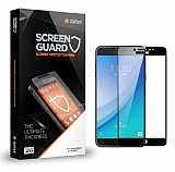 Dafoni Samsung Galaxy C5 Pro Tempered Glass Premium Full Siyah Cam Ekran Koruyucu