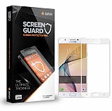Dafoni Samsung Galaxy J5 Prime Tempered Glass Premium Beyaz Full Cam Ekran Koruyucu