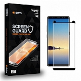 Dafoni Samsung Galaxy Note 8 Tempered Glass Premium Curve Siyah Cam Ekran Koruyucu