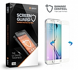 Dafoni Samsung Galaxy S6 Edge Curve Darbe Emici Beyaz Ekran Koruyucu Film