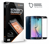 Dafoni Samsung Galaxy S6 Edge Curve Darbe Emici Siyah Ön+Arka Ekran Koruyucu Film