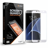 Dafoni Samsung Galaxy S7 Edge Curve Tempered Glass Premium Beyaz Cam Ekran Koruyucu