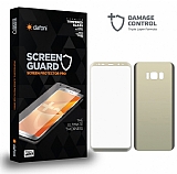 Dafoni Samsung Galaxy S8 Plus Curve Darbe Emici Gold Ön+Arka Ekran Koruyucu Film