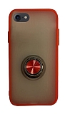 Dafoni Union Ring iPhone 7 / 8 Ultra Koruma Kırmızı Kılıf