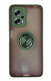 Dafoni Union Ring Xiaomi Poco X4 GT Süper Koruma Yeşil Kılıf