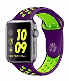Eiroo Apple Watch / Watch 2 / Watch 3 Mor Spor Kordon (42 mm)