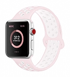 Eiroo Apple Watch / Watch 2 / Watch 3 Pembe Spor Kordon (42 mm)