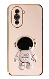 Eiroo Astronot Huawei nova 10 Pro Standlı Pembe Silikon Kılıf