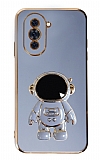 Eiroo Astronot Huawei nova 10 Standlı Mavi Silikon Kılıf