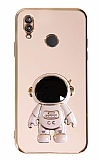 Eiroo Astronot Huawei P20 Lite Standlı Pembe Silikon Kılıf