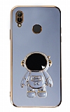 Eiroo Astronot Huawei Y6 2019 Standl Mavi Silikon Klf