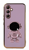Eiroo Astronot Samsung Galaxy A14 4G Standl Mor Silikon Klf
