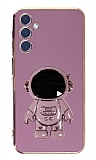 Eiroo Astronot Samsung Galaxy A24 4G Standl Mor Silikon Klf