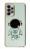 Eiroo Astronot Samsung Galaxy A53 5G Standl Yeil Silikon Klf