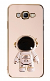 Eiroo Astronot Samsung Galaxy J7-J7 Core Standlı Pembe Silikon Kılıf