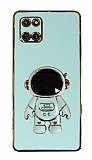 Eiroo Astronot Samsung Galaxy Note 10 Lite Standl Yeil Silikon Klf