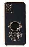 Eiroo Astronot Samsung Galaxy S20 Plus Standl Siyah Silikon Klf