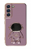 Eiroo Astronot Samsung Galaxy S22 5G Standl Mor Silikon Klf