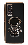 Eiroo Astronot Xiaomi Mi 10T Standl Siyah Silikon Klf