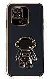 Eiroo Astronot Xiaomi Poco C40 Standl Siyah Silikon Klf