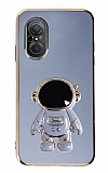 Eiroo Astronot Huawei nova 9 SE Standlı Mavi Silikon Kılıf