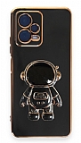 Eiroo Astronot Xiaomi Poco X5 5G Standl Siyah Silikon Klf