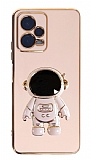 Eiroo Astronot Xiaomi Poco X5 5G Standl Pembe Silikon Klf