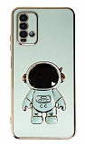 Eiroo Astronot Xiaomi Redmi 9T Standl Yeil Silikon Klf