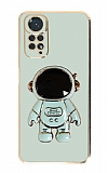Eiroo Astronot Xiaomi Redmi Note 11S Standl Yeil Silikon Klf