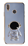 Eiroo Astronot Xiaomi Redmi Note 7 Standl Mavi Silikon Klf