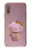 Eiroo Aynal Kitty Samsung Galaxy A30S Standl Mor Silikon Klf