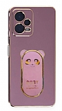Eiroo Baby Panda Xiaomi Redmi Note 12 5G Standl Mor Silikon Klf