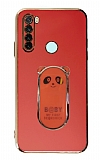 Eiroo Baby Panda Xiaomi Redmi Note 8 Standl Krmz Silikon Klf