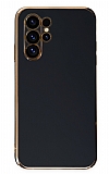 Eiroo Borderline Samsung Galaxy S23 Ultra Kamera Korumal Siyah Silikon Klf